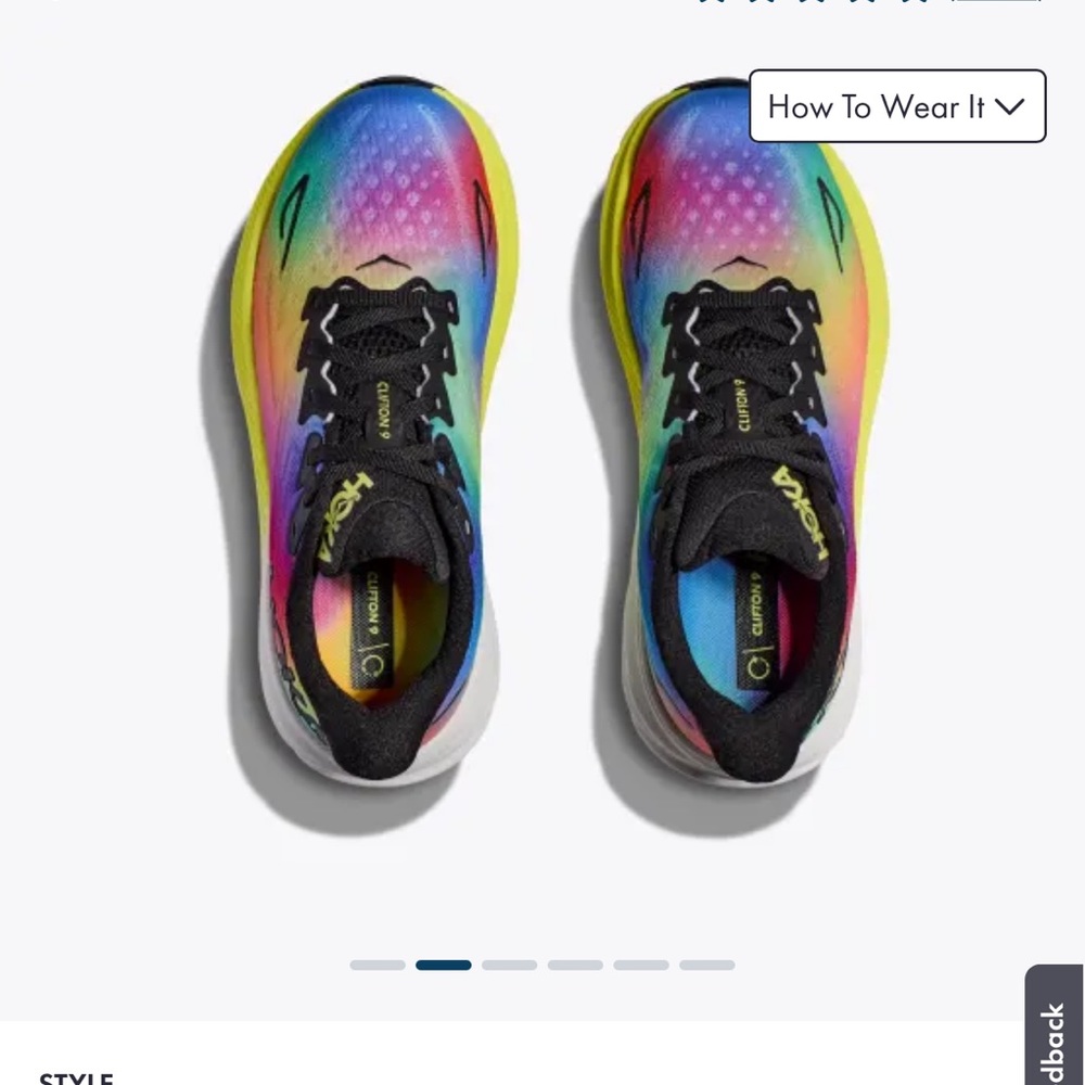 HOKAs Clifton 9 worn once, gift for christmas